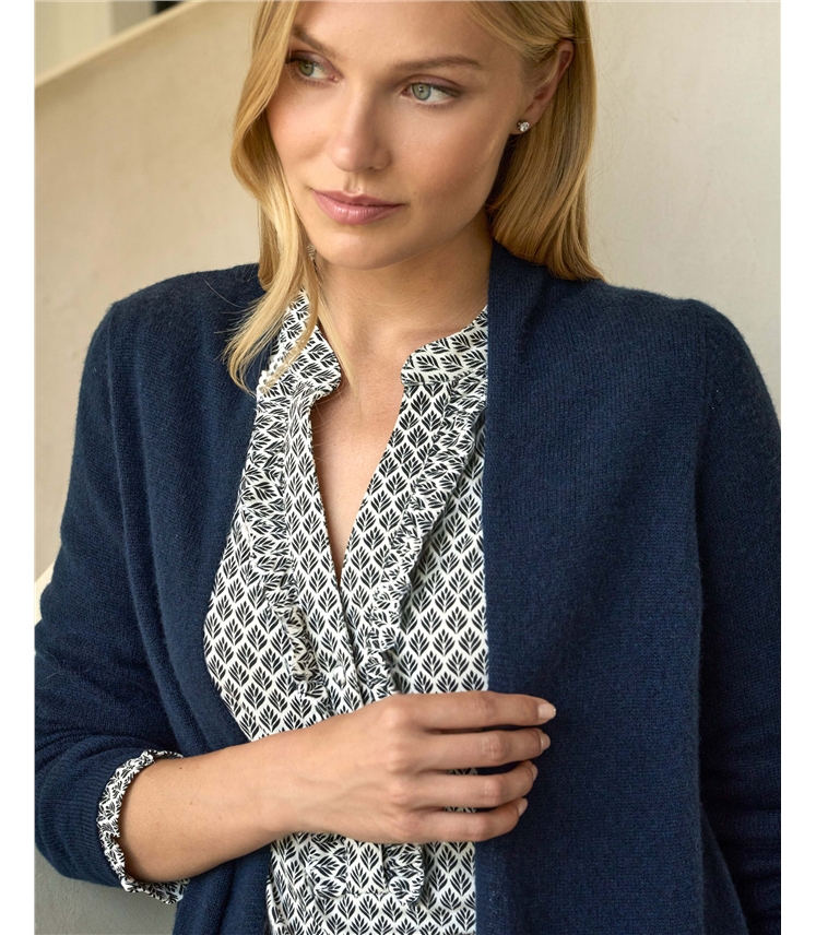 Gassato Lightweight Cashmere Swing Cardigan