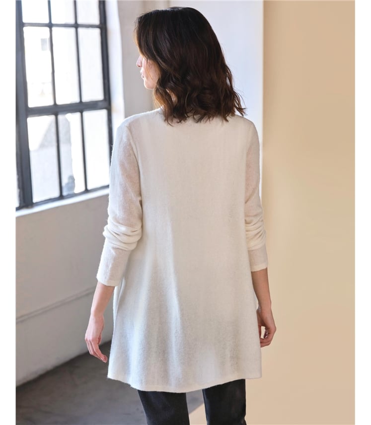 Gassato Lightweight Cashmere Swing Cardigan