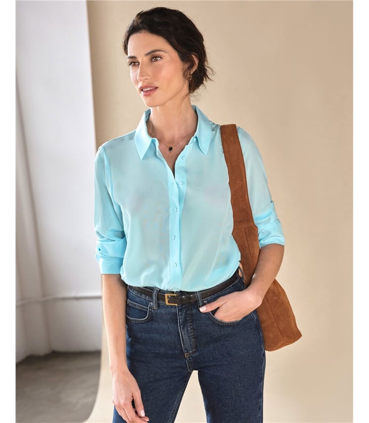 Pure Washed Silk Shirt