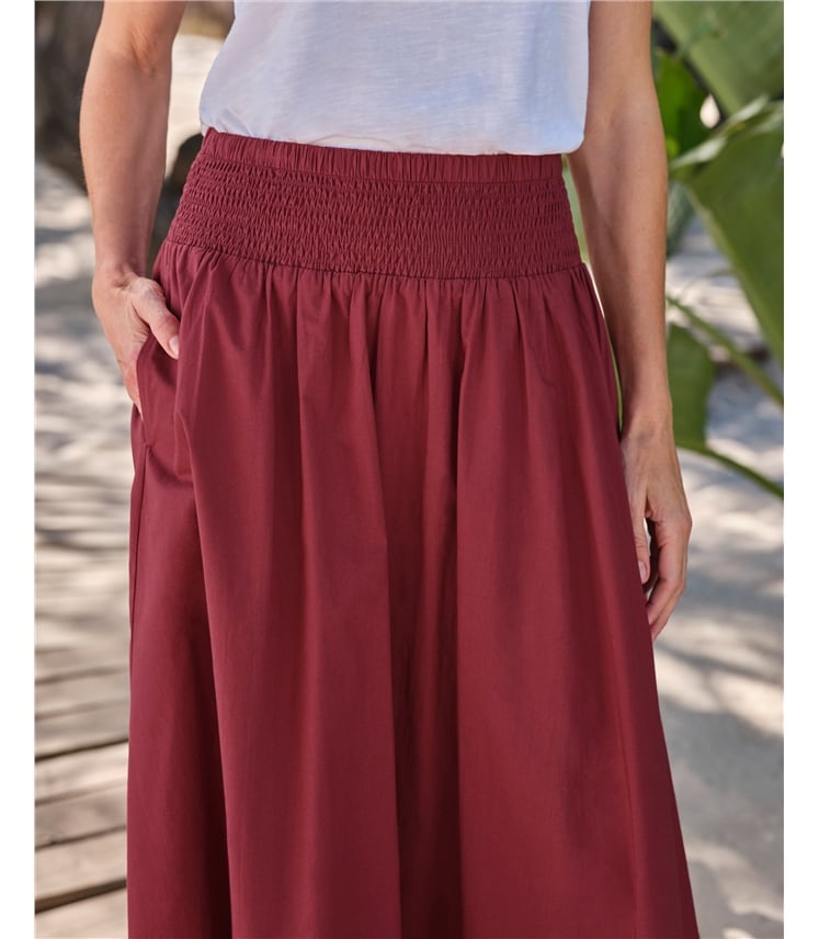 Gingham Elasticated Waist Skirt