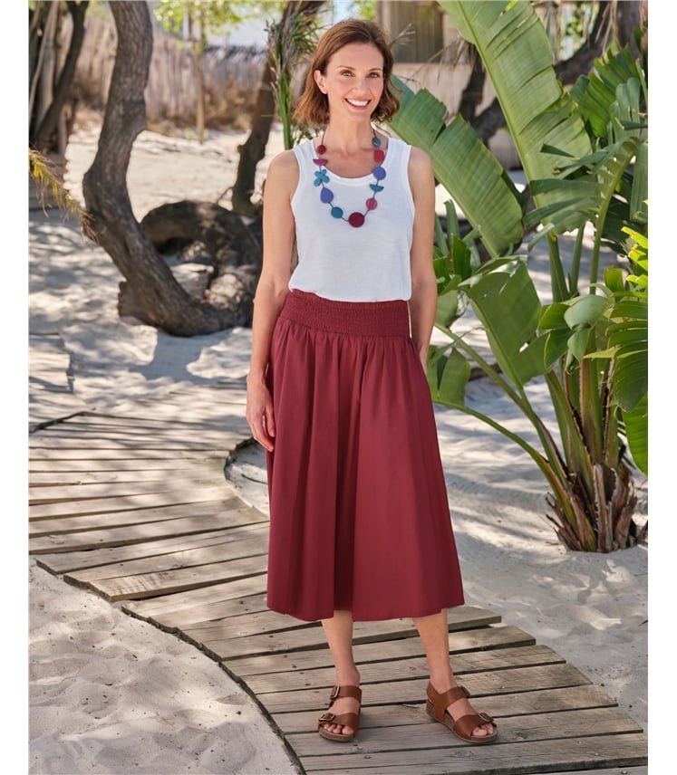 Gingham Elasticated Waist Skirt