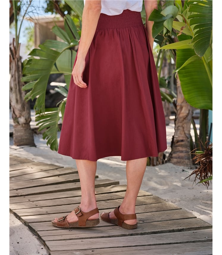 Gingham Elasticated Waist Skirt