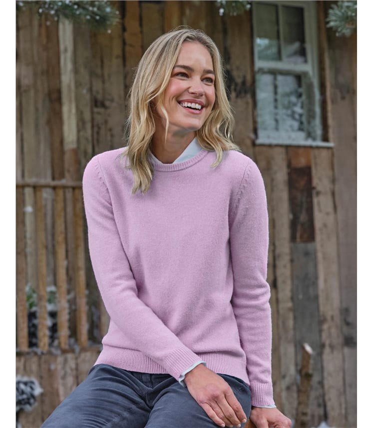 Womens Lambswool Crew