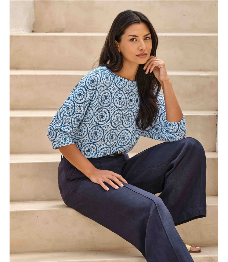 Linen 3/4 Sleeve