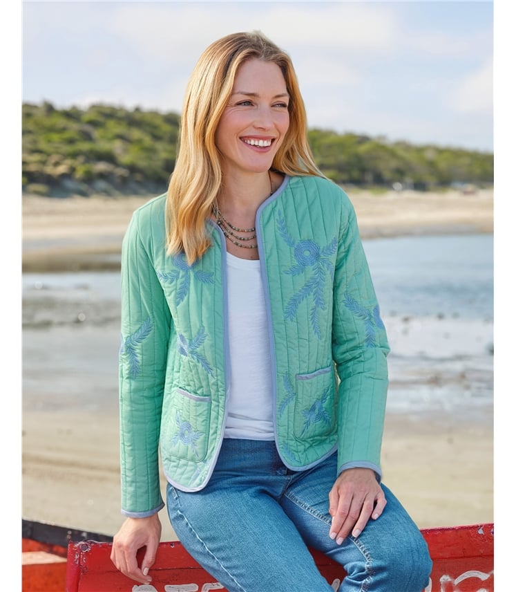Embroidered Padded Jacket