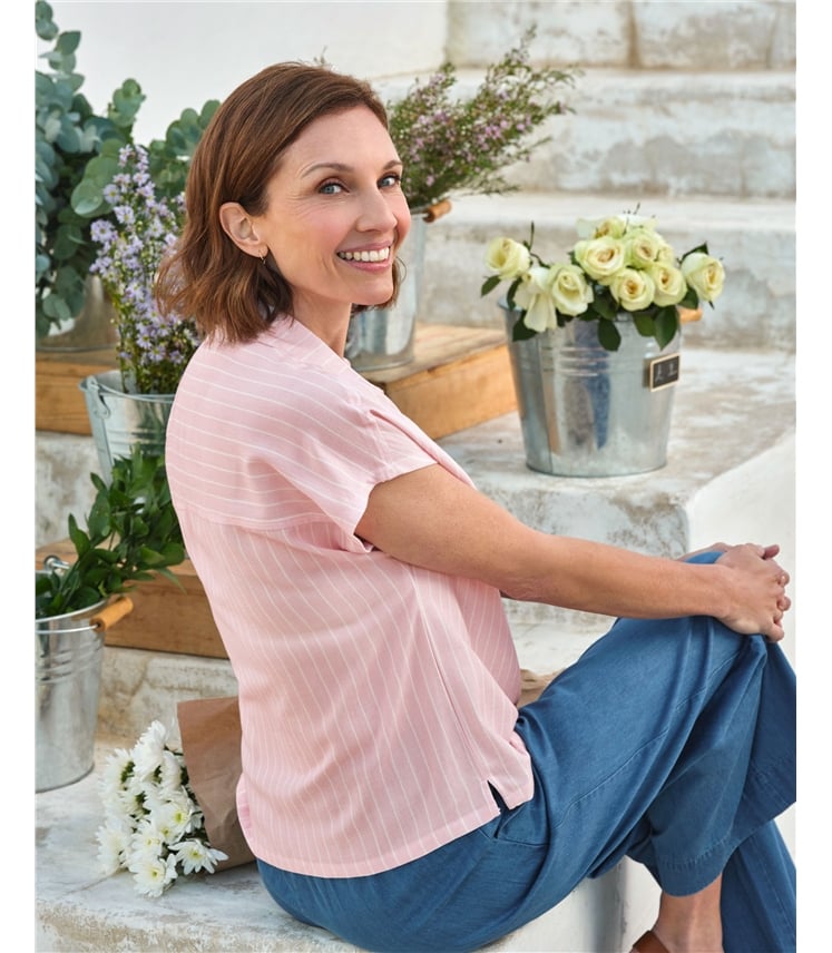 Short Sleeve Stripe Shirt