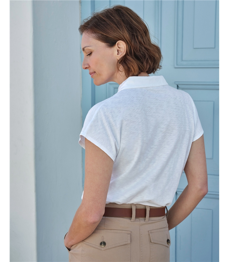 Short Sleeve Pintuck Jersey Shirt