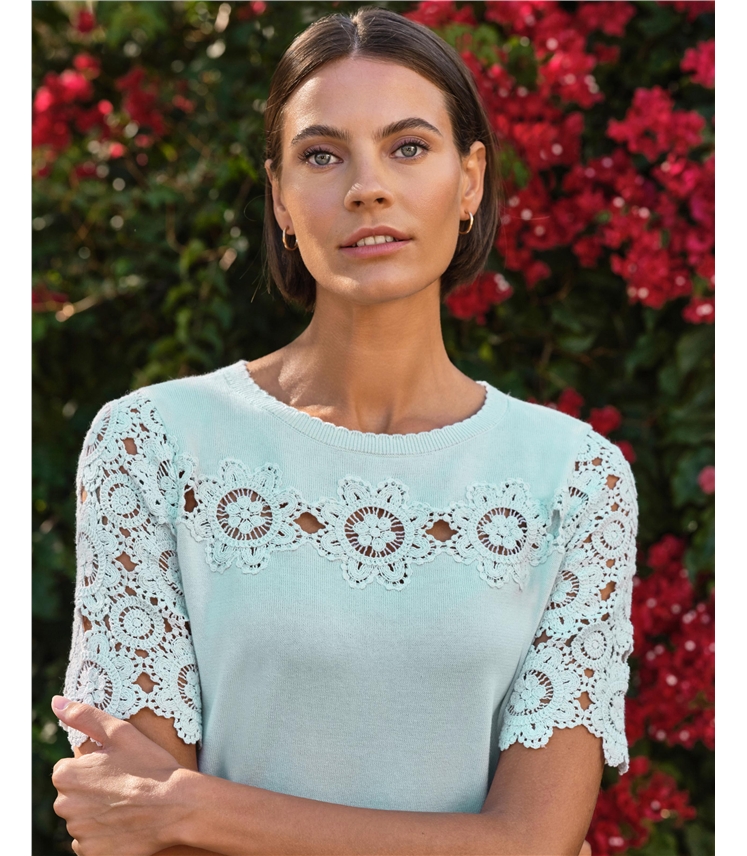 Cotton Crochet Insert Top