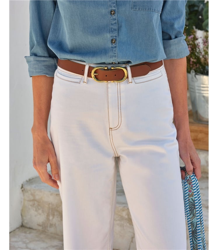 Wide Leg Cropped Jeans