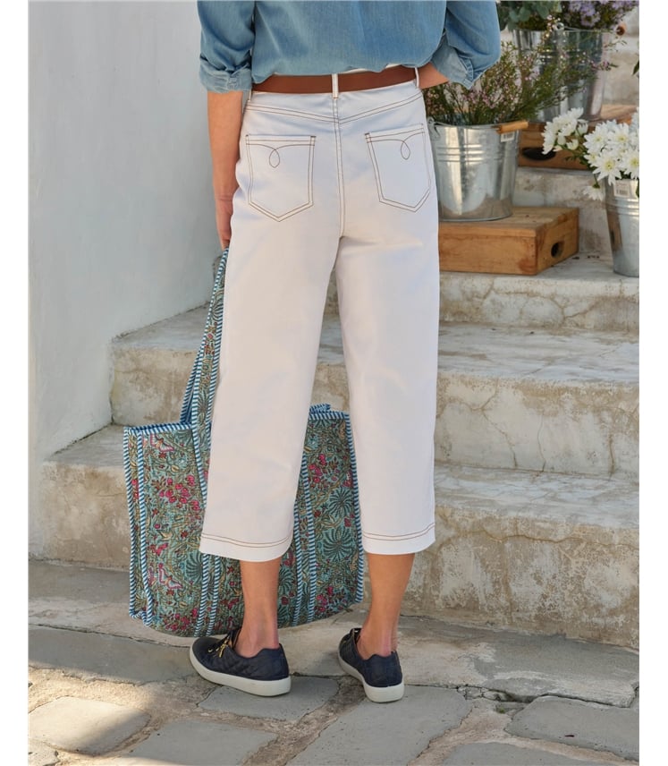 Wide Leg Cropped Jeans