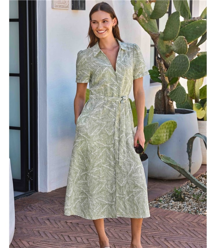Pure Linen Shirt Dress
