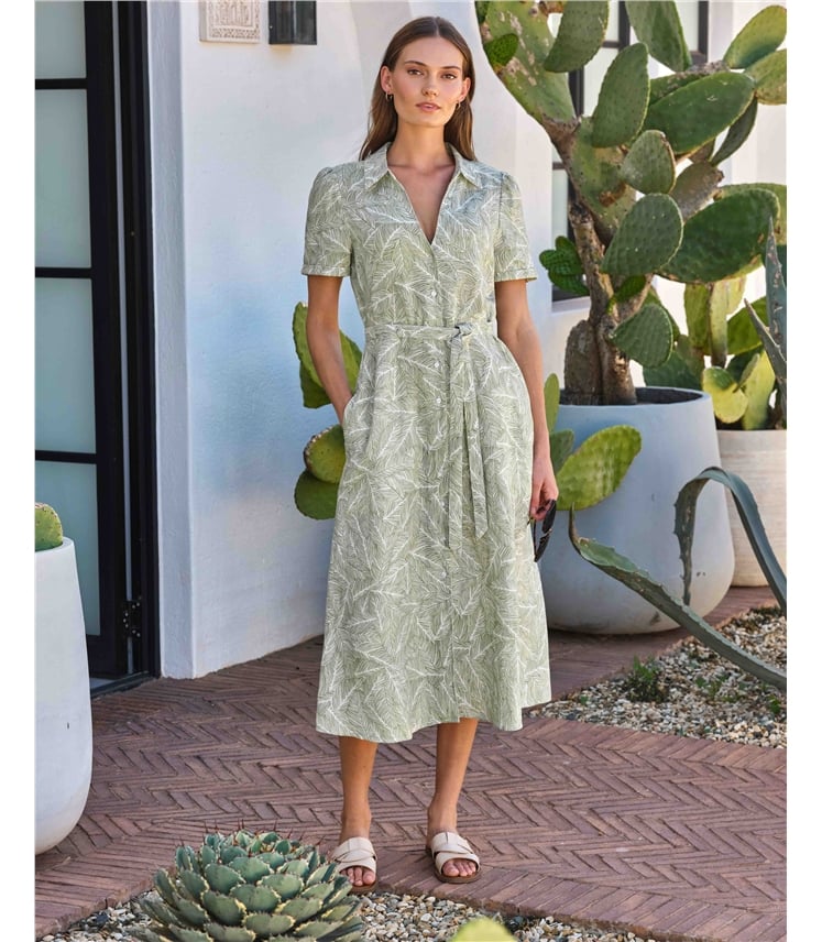 Pure Linen Shirt Dress