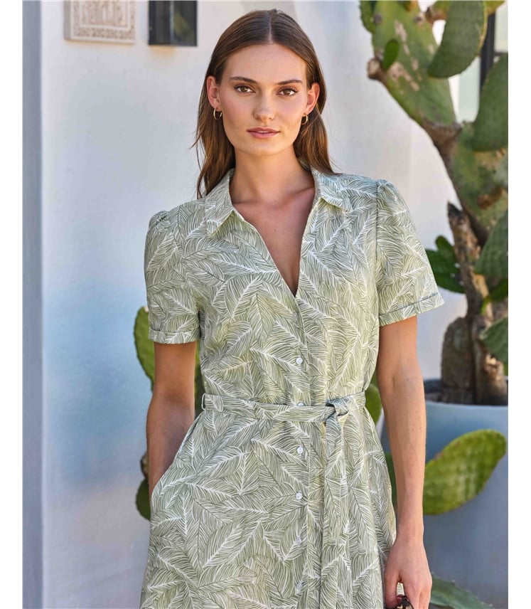Pure Linen Shirt Dress