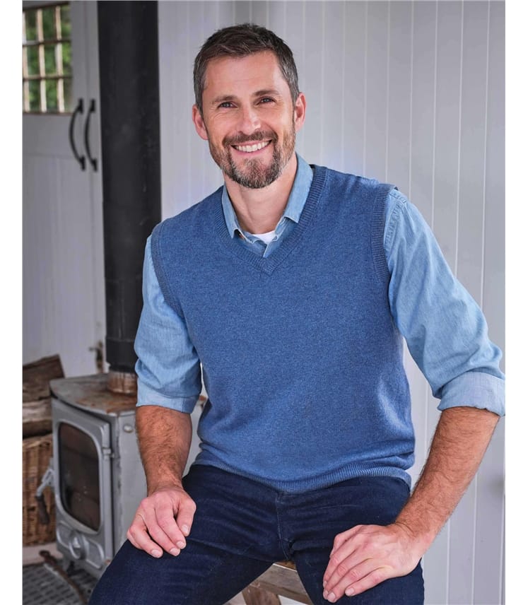 Mens Classic Lambswool Vest