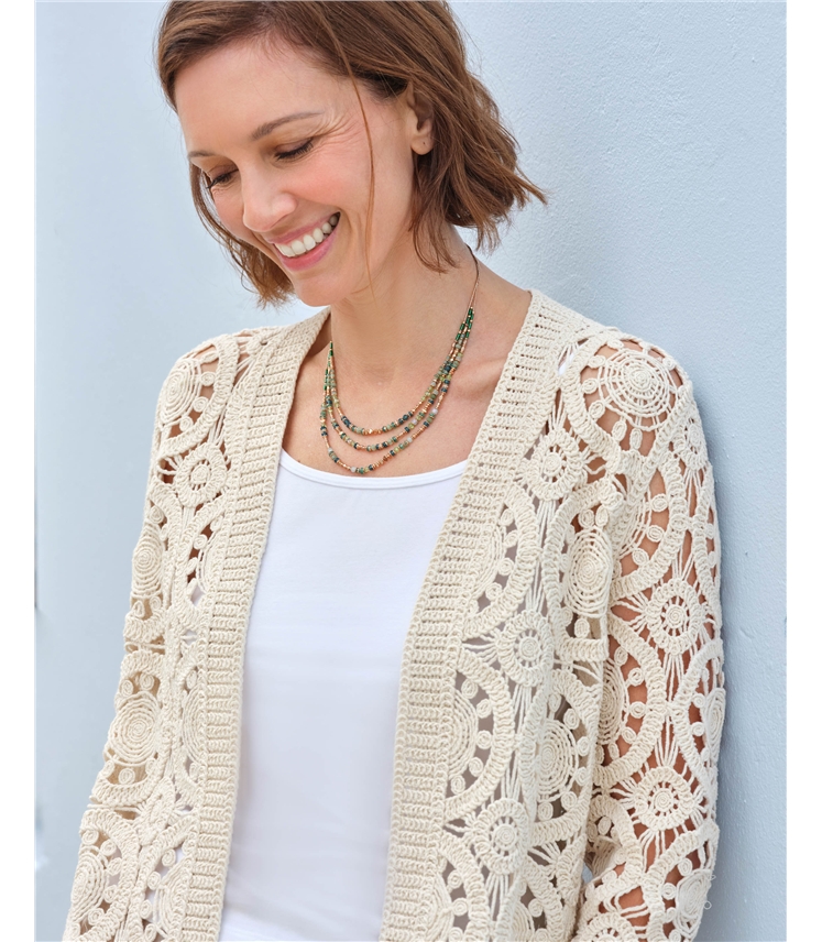 Longline Crochet Cardigan