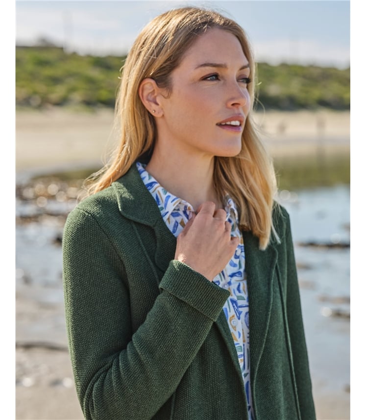 Moss Stitch Cotton Jacket