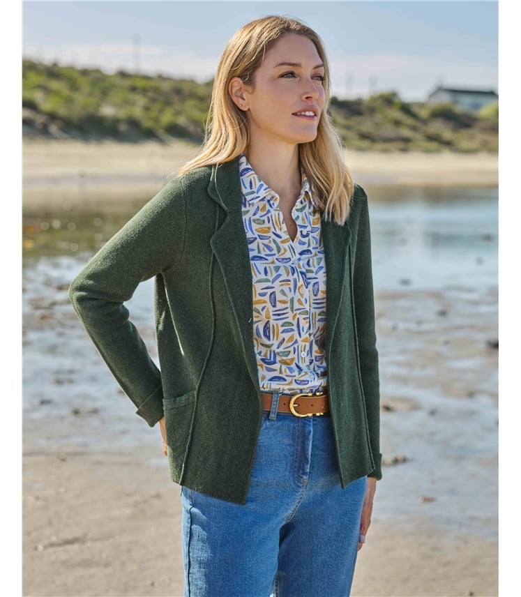 Moss Stitch Cotton Jacket