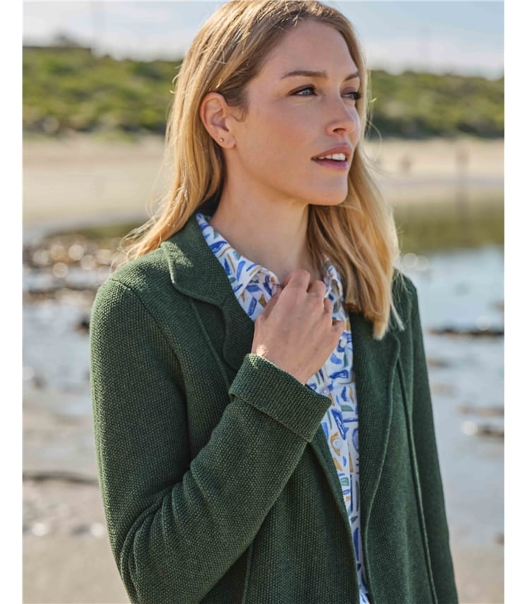 Moss Stitch Cotton Jacket