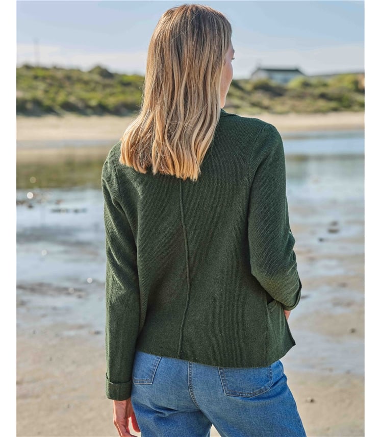Moss Stitch Cotton Jacket