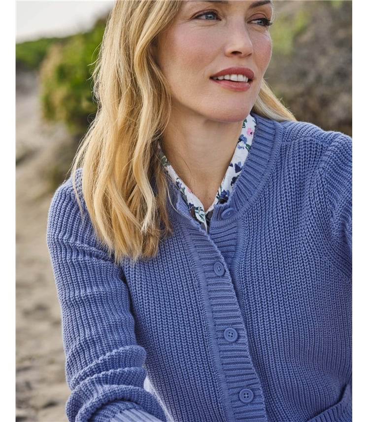 Patch Pocket Crew Neck Cardi