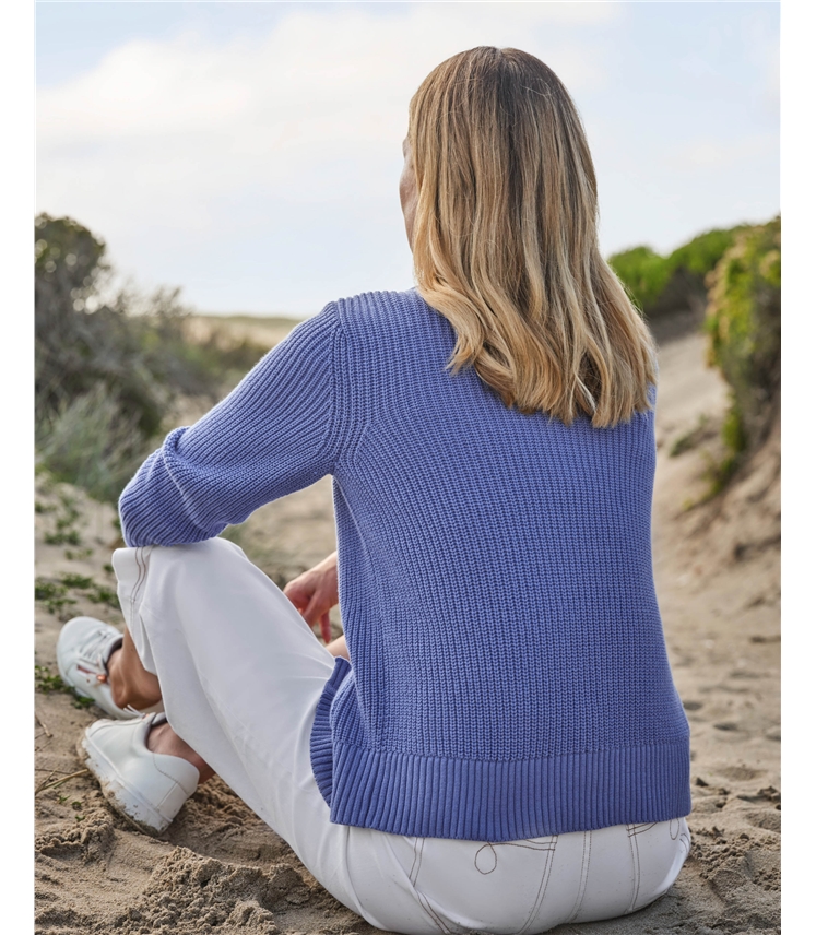 Patch Pocket Crew Neck Cardi