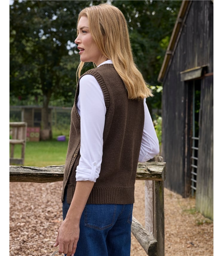 V-Neck Tank With Side Buttons