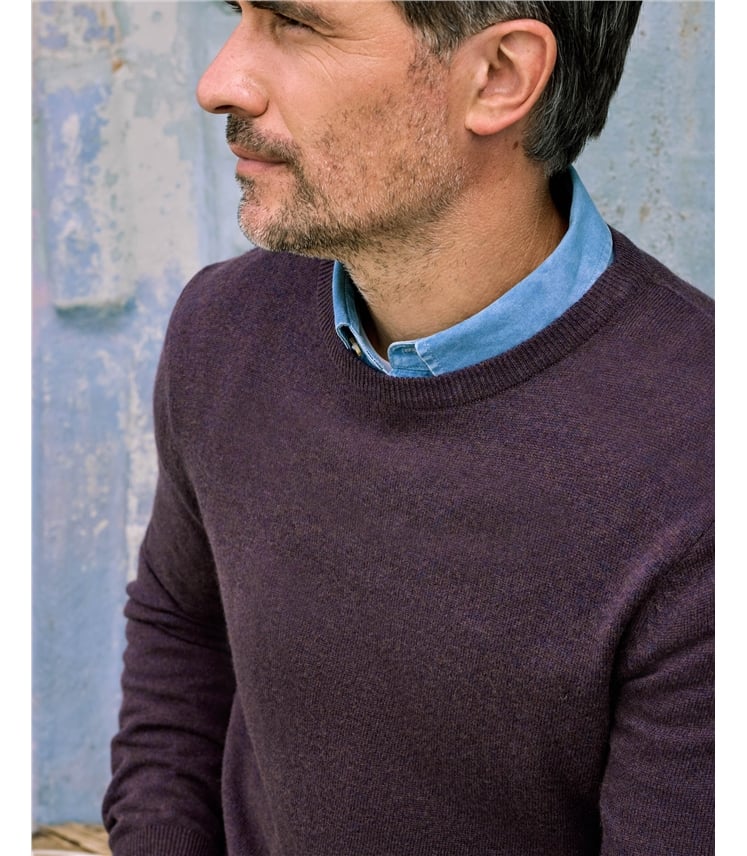 Cashmere Merino Crew Neck Sweater