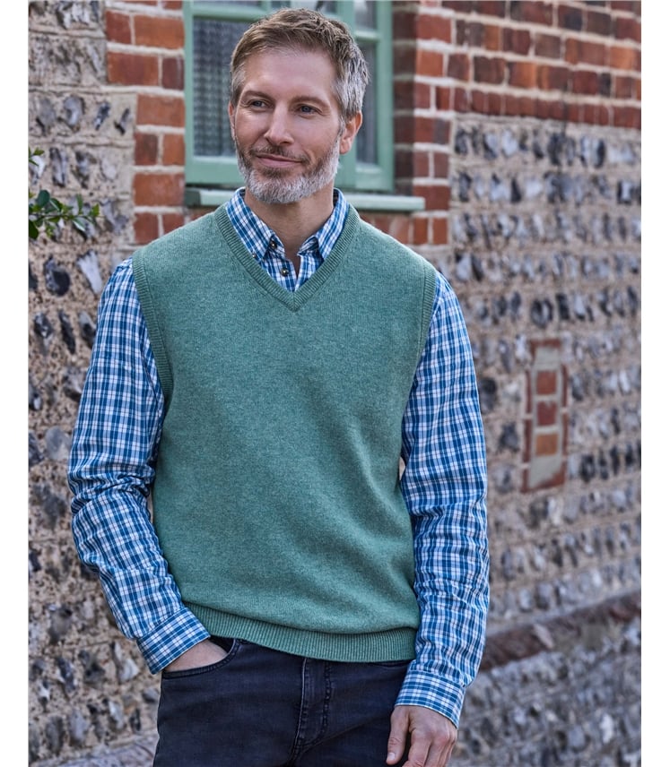 Mens Classic Lambswool Slipover