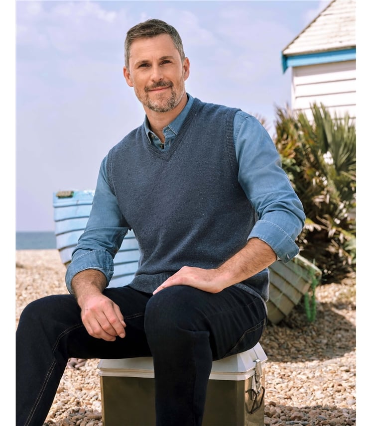 Mens Classic Lambswool Slipover