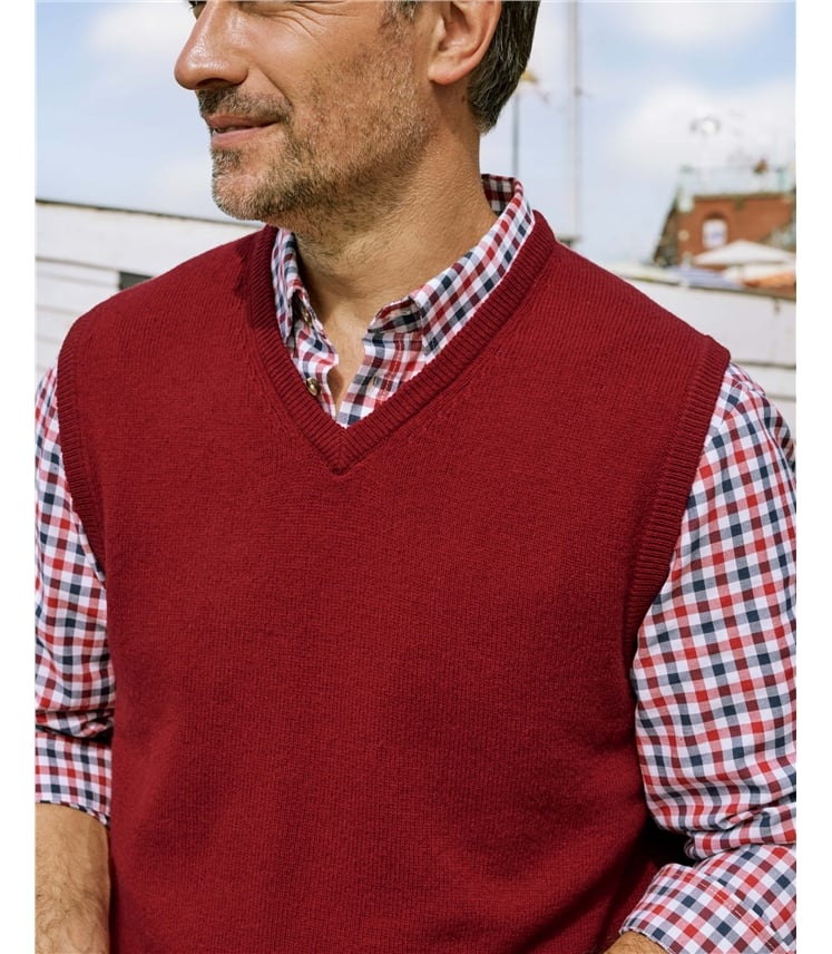 Mens Classic Lambswool Vest