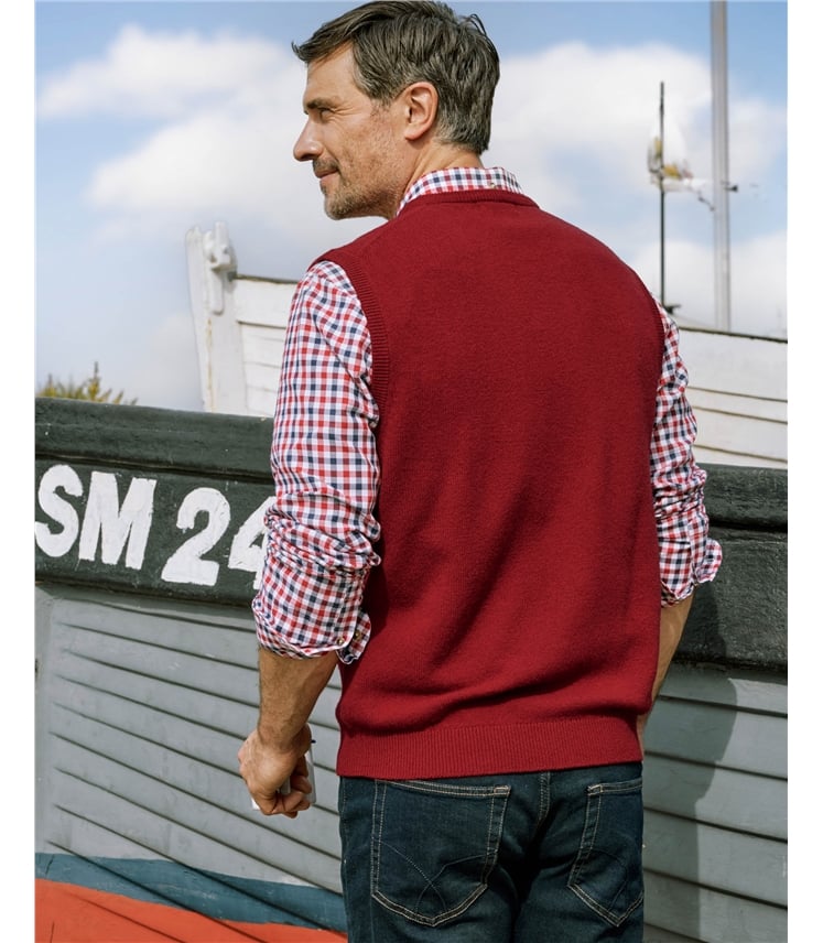 Mens Classic Lambswool Vest