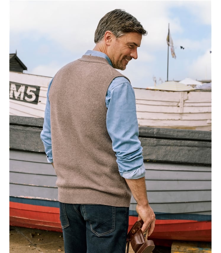 Mens Lambswool Waistcoat