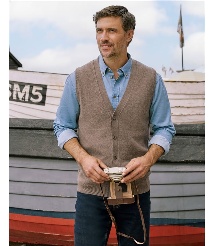 Mens Lambswool Waistcoat