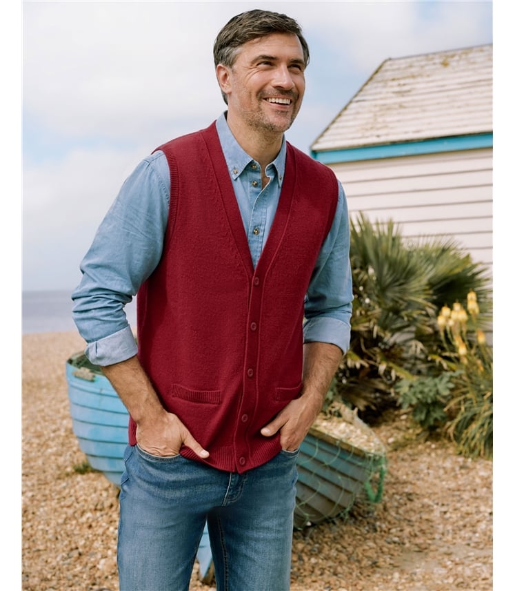 Mens Lambswool Waistcoat