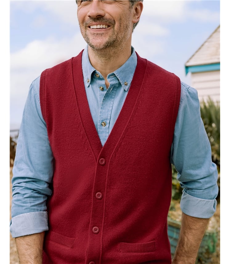 Mens Lambswool Waistcoat
