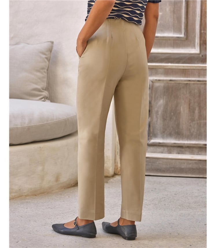 Compact Cotton Tapered Trouser