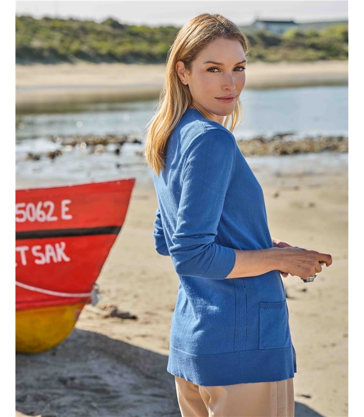 Long V Neck Cardigan