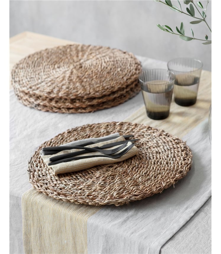Braided Natural Placemats Set of 4