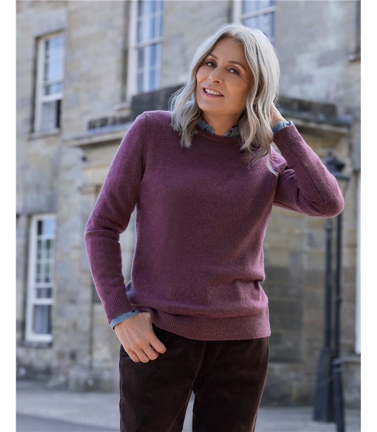 Womens Lambswool Crew