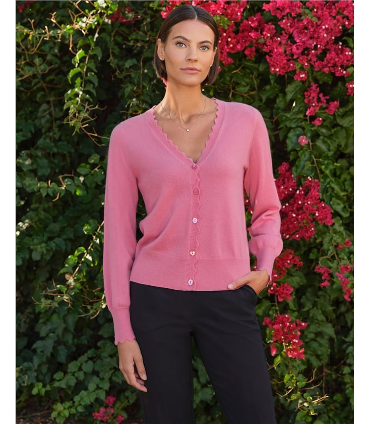 Scalloped Edge Cardigan