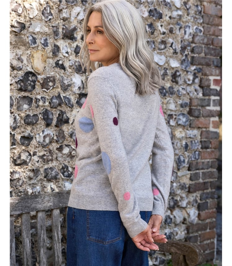 Cashmere and Merino Crew Neck Knitted Jumper