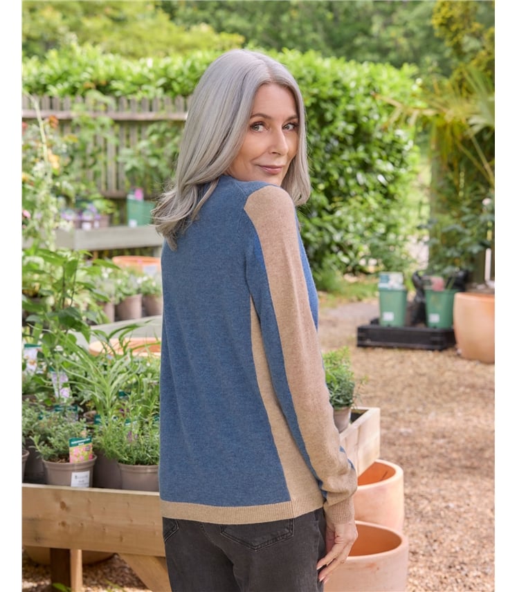 Cashmere Merino Classic V Neck Cardigan