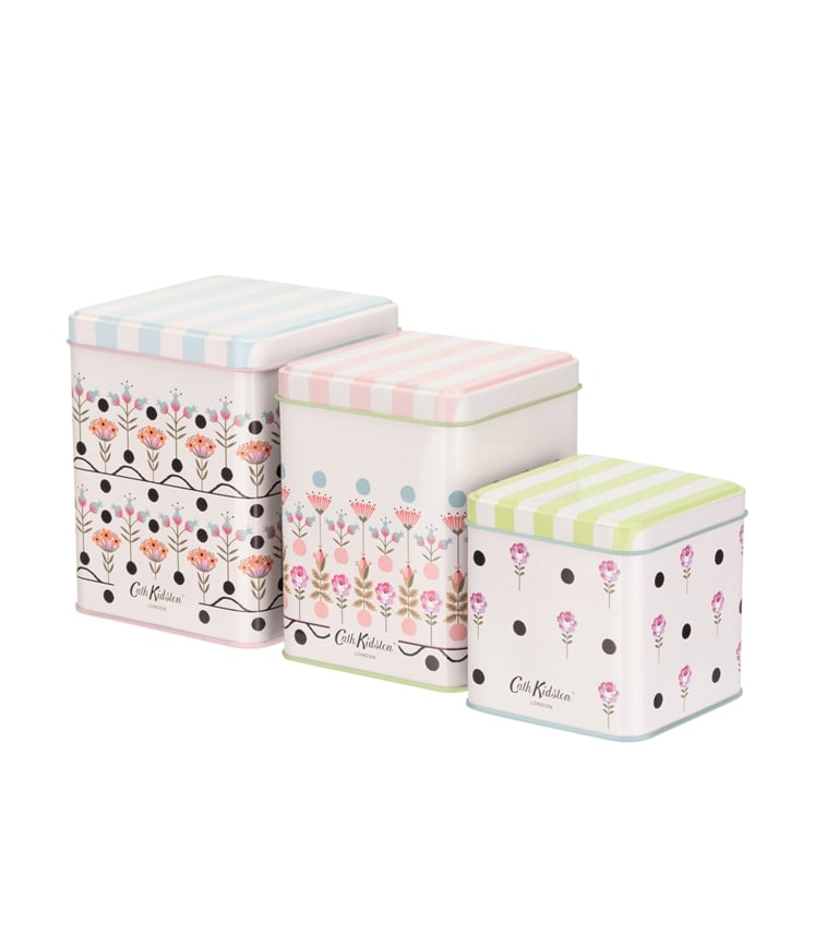 Cath Kidston Set Of 3 Storage Tins