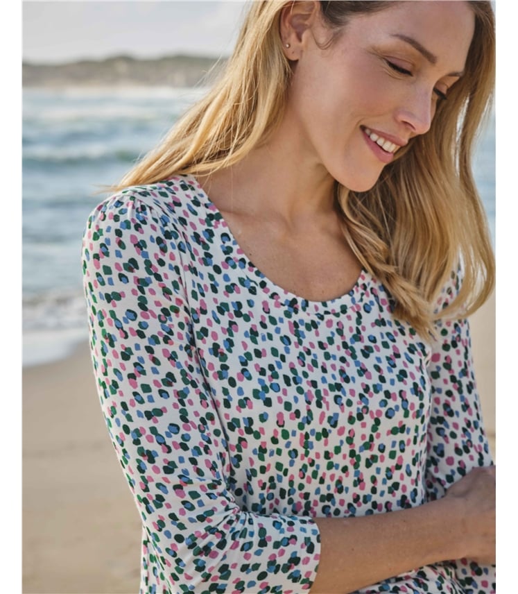 Super Soft Double Front Scoop Neck Top