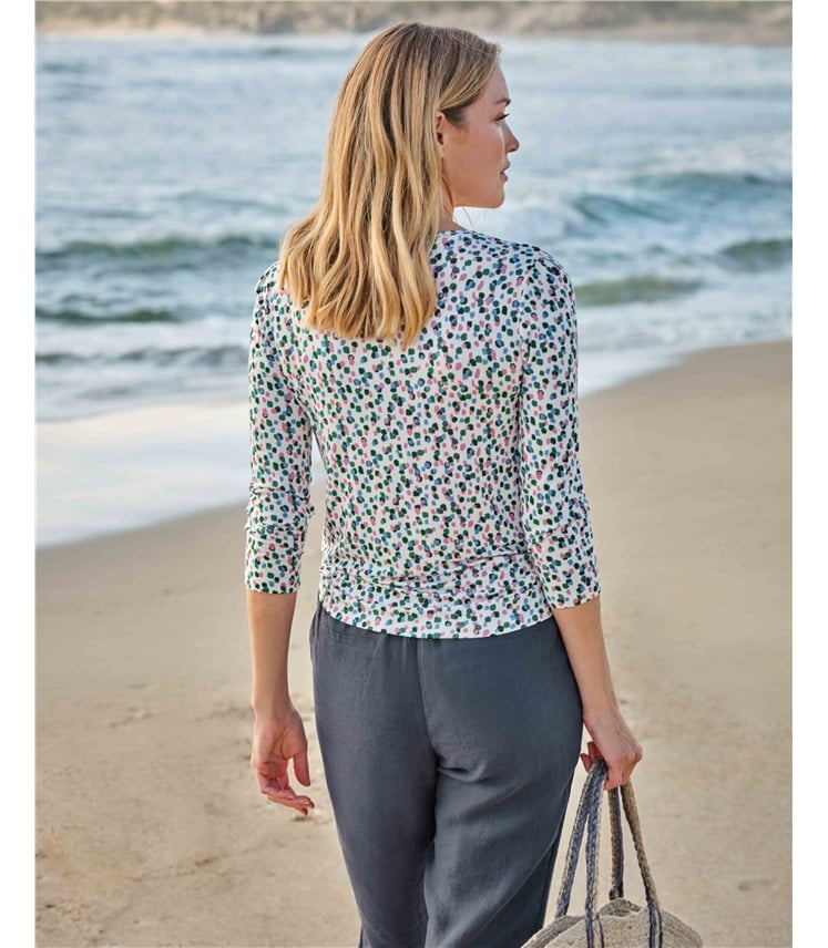 Super Soft Double Front Scoop Neck Top