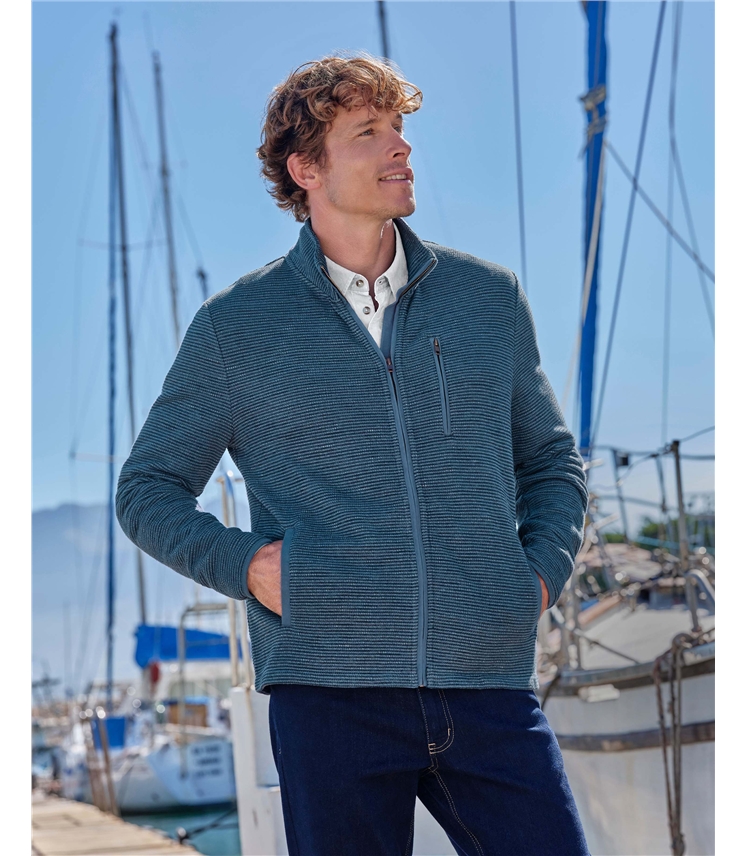 Zip Through Textured Jacket