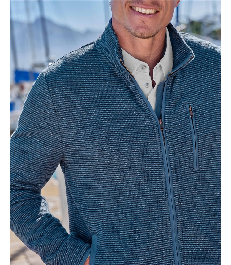 Zip Through Textured Jacket