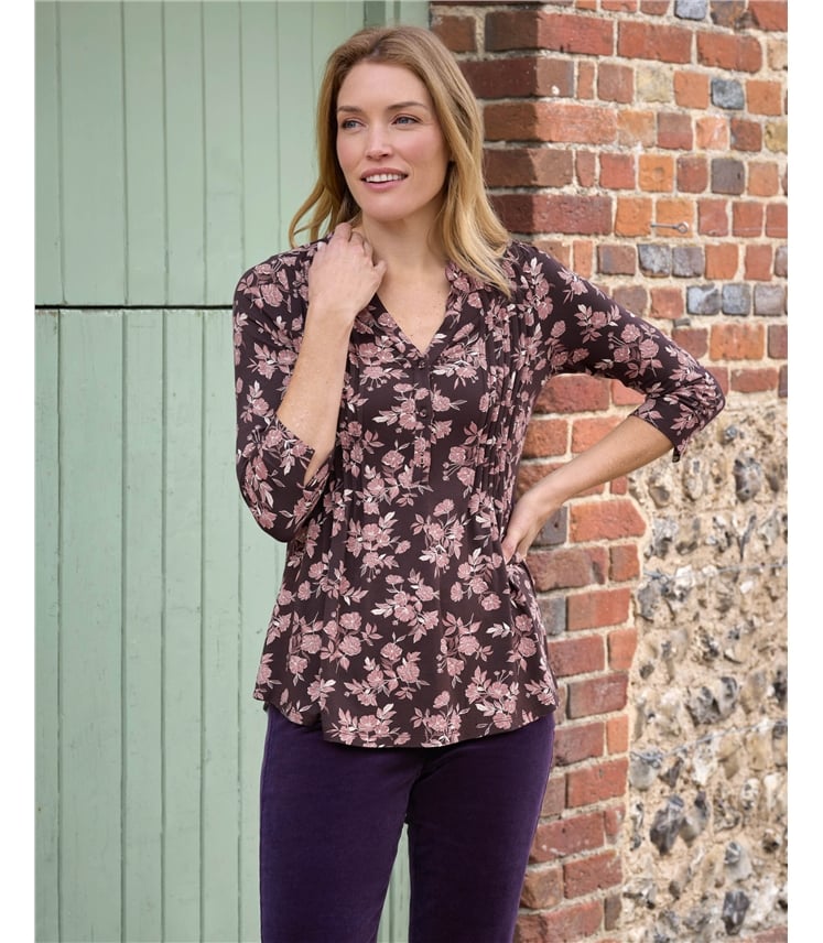 Longline Pintuck Shirt