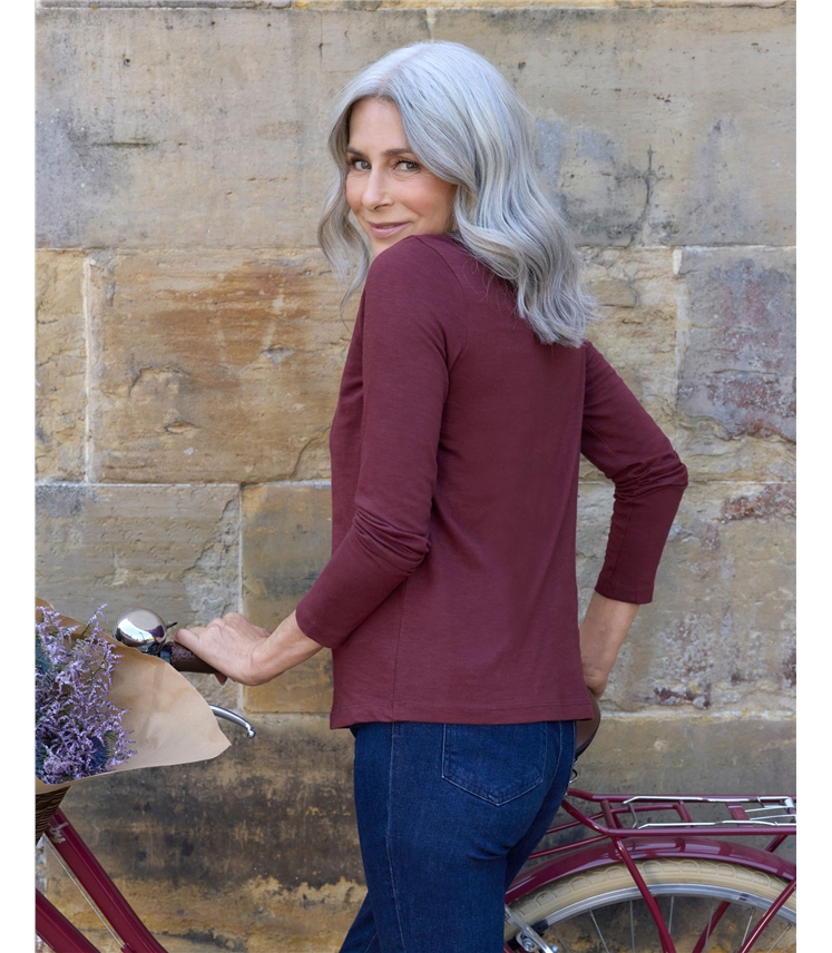 Frill Collar Popper Detail Top