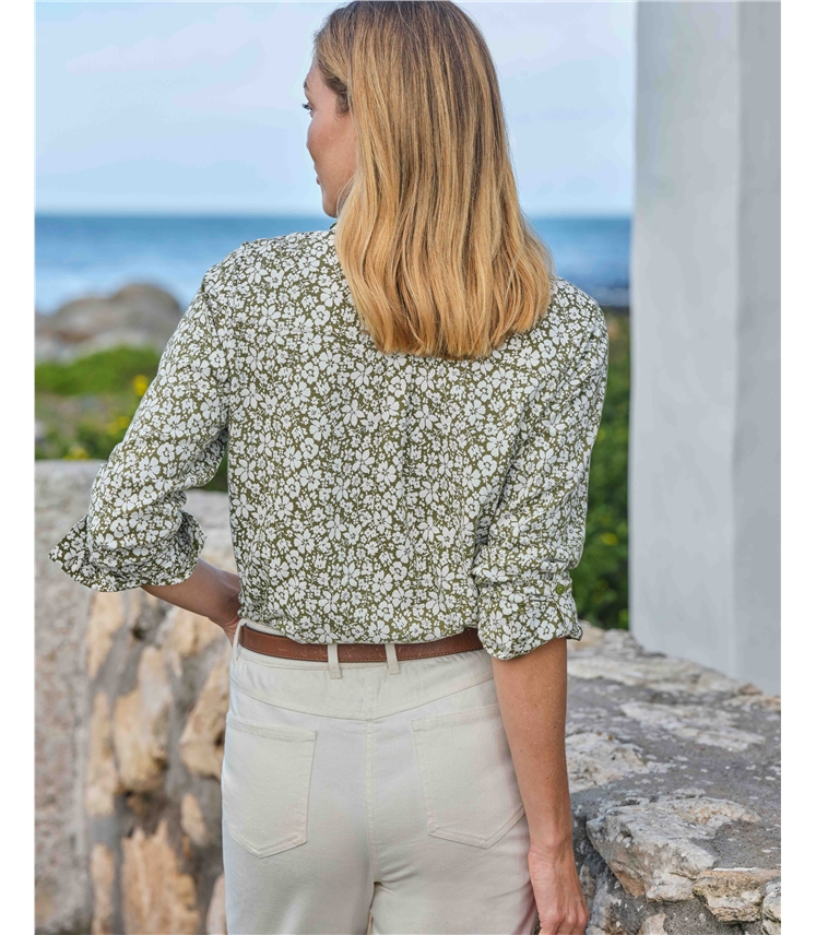 Pintuck Detail Jersey Shirt